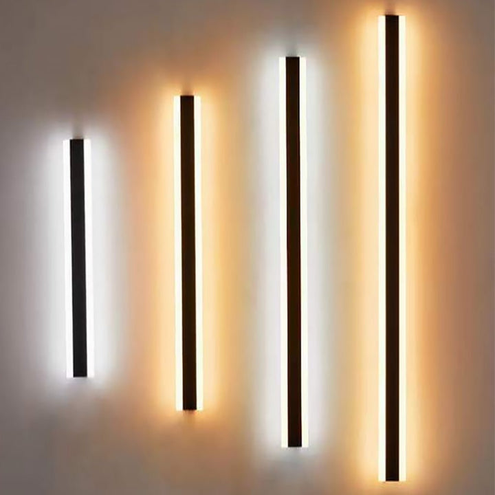 Linear LED Long Outdoor Wall Light Minimalist Exterior Wall Mount Lights Waterproof for Porch | Kalsten