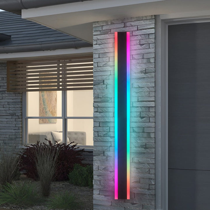 Linear LED Long Outdoor Wall Light Minimalist Exterior Wall Mount Lights Waterproof for Porch | Kalsten