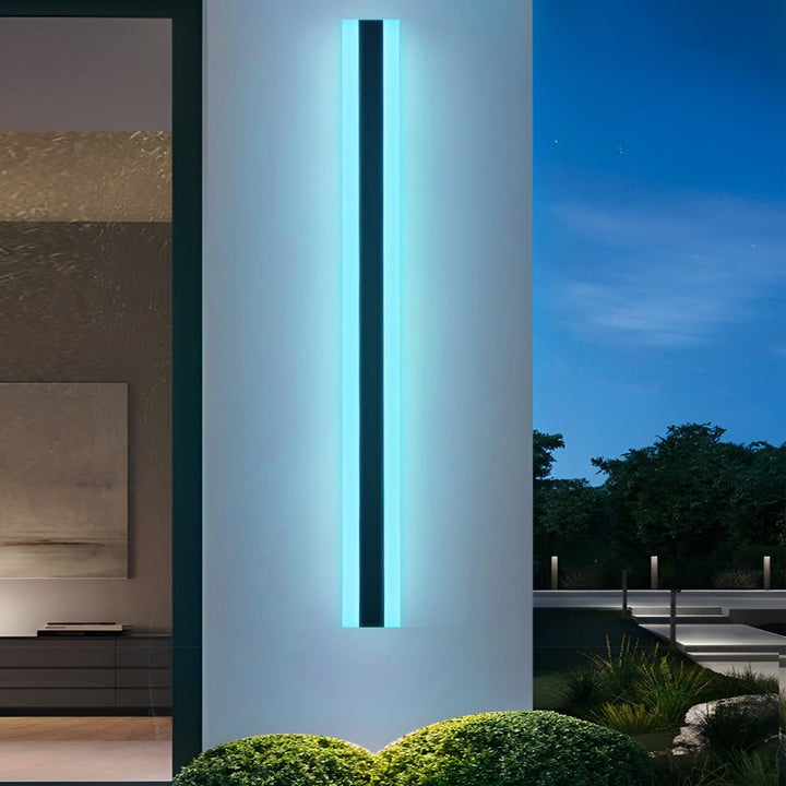 Linear LED Long Outdoor Wall Light Minimalist Exterior Wall Mount Lights Waterproof for Porch | Kalsten