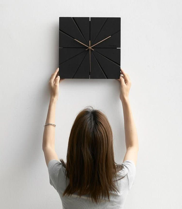 Kalsten | Silent Modern Wall Clock – 12" Decorative MDF Design