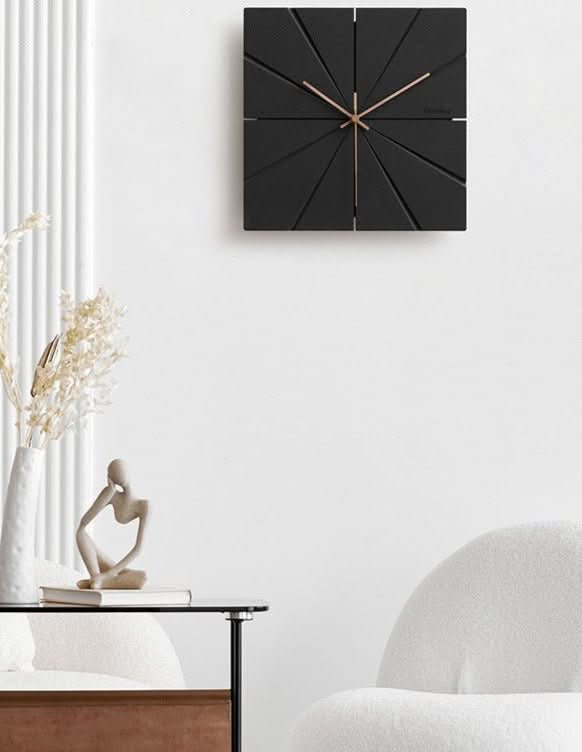 Kalsten | Silent Modern Wall Clock – 12" Decorative MDF Design