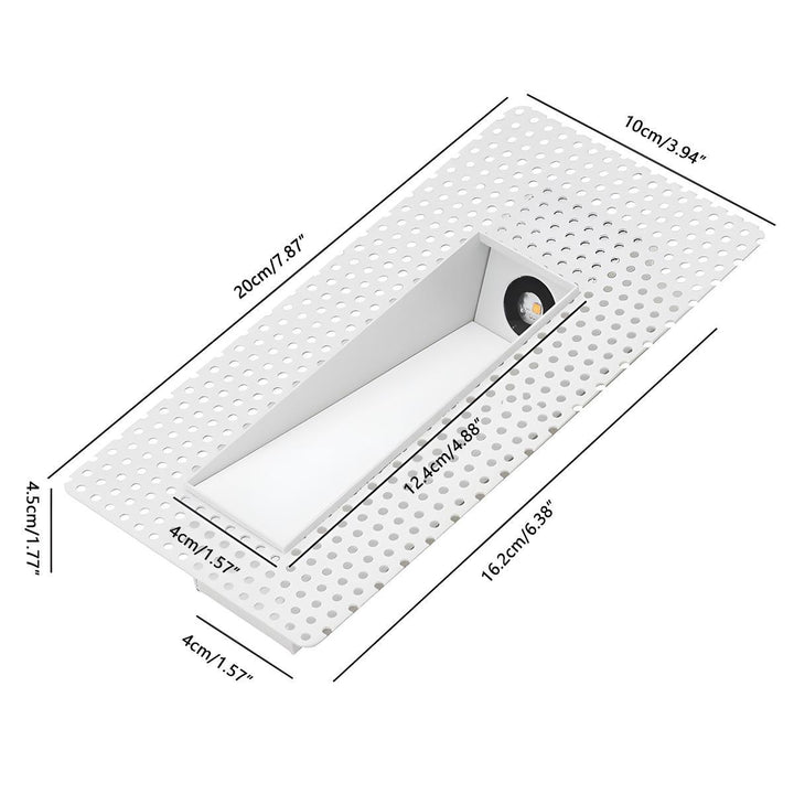 LED Recessed Wall Light with Motion Sensor