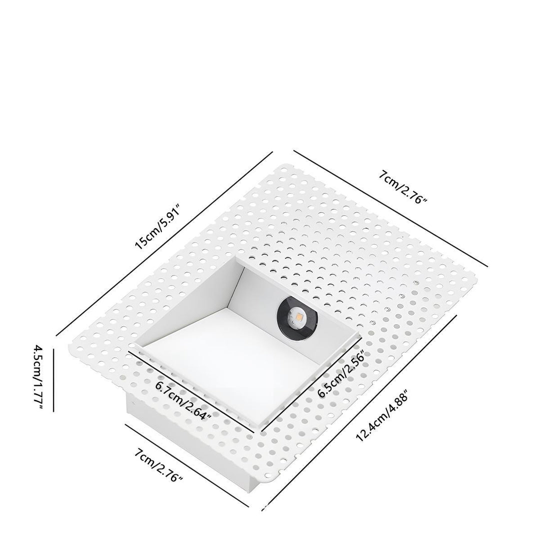 LED Recessed Wall Light with Motion Sensor
