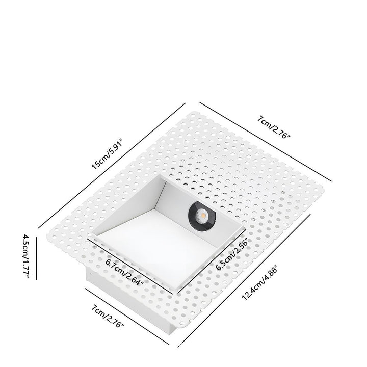 LED Recessed Wall Light with Motion Sensor