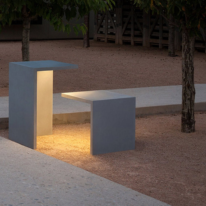 Multifunction Square Stools Table Waterproof Creative Outdoor Light | Kalsten