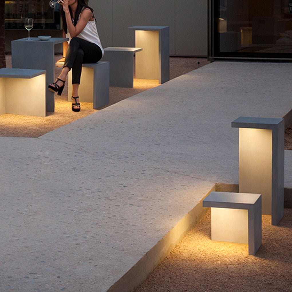Multifunction Square Stools Table Waterproof Creative Outdoor Light | Kalsten