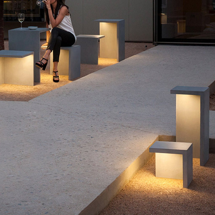 Multifunction Square Stools Table Waterproof Creative Outdoor Light | Kalsten