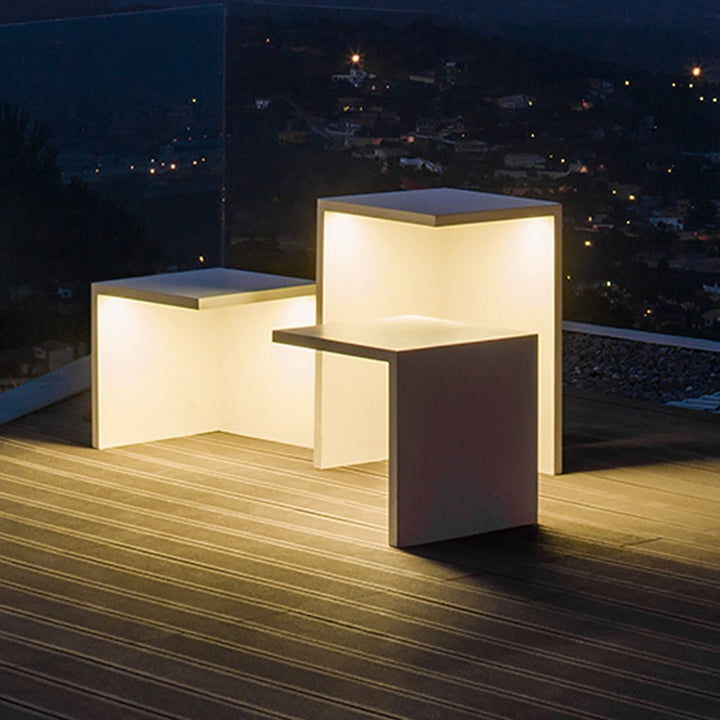 Multifunction Square Stools Table Waterproof Creative Outdoor Light | Kalsten
