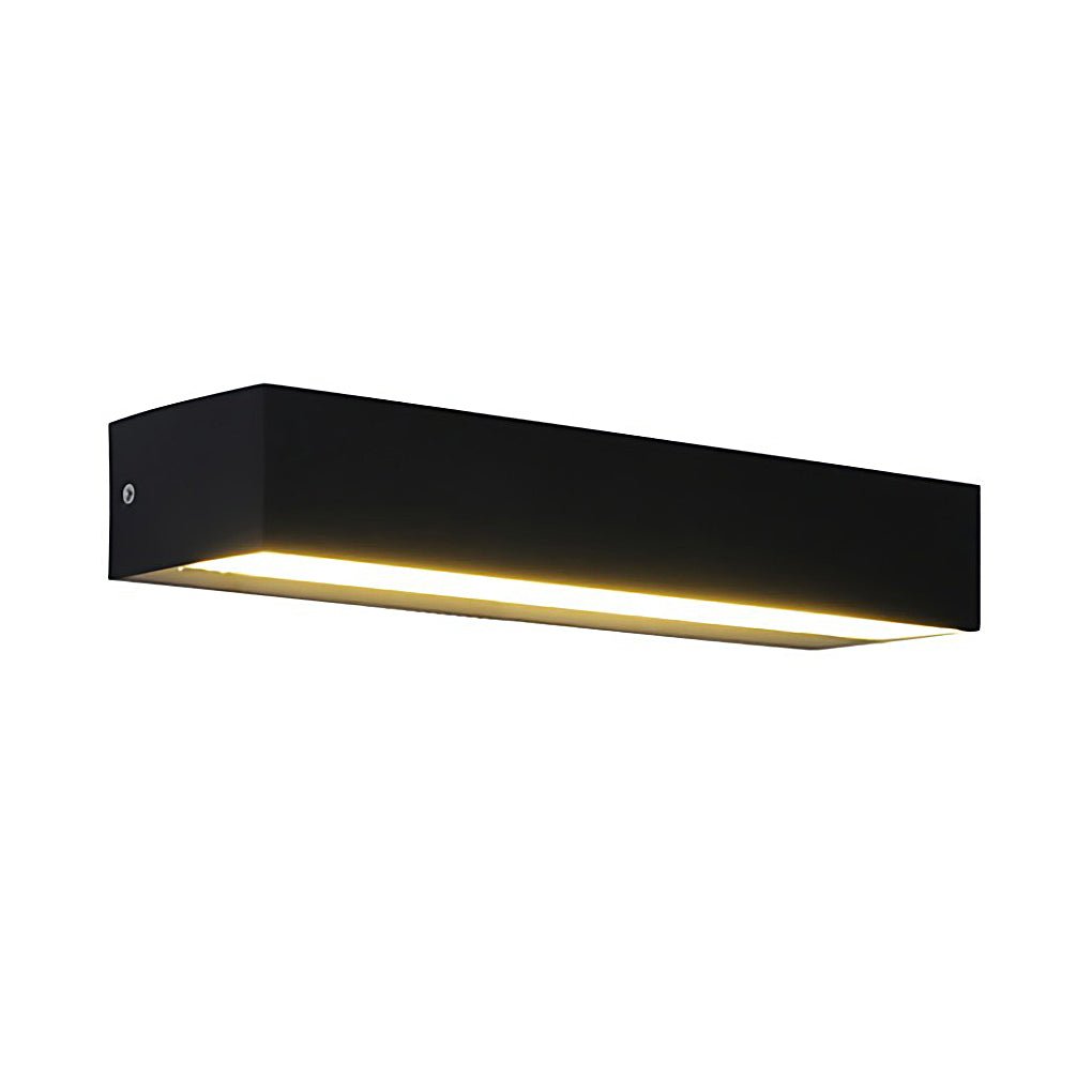 Matte Black Wall Mounted Rectangle Porch LED Lights Outdoor Wall Light | Kalsten