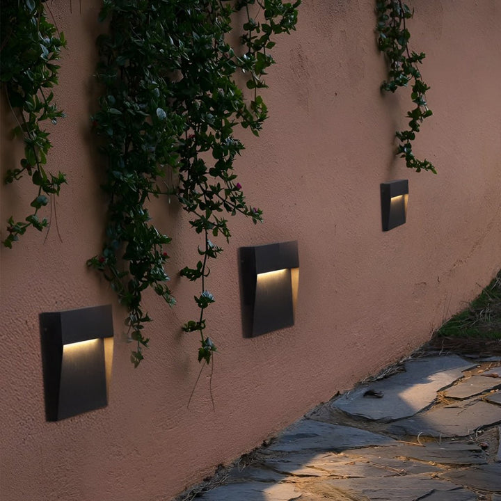 Minimalist Square Waterproof Stair Lights Step Lights Outdoor Wall Lights Stairway Sconces | Kalsten