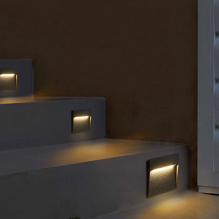 Minimalist Square Waterproof Stair Lights Step Lights Outdoor Wall Lights Stairway Sconces | Kalsten