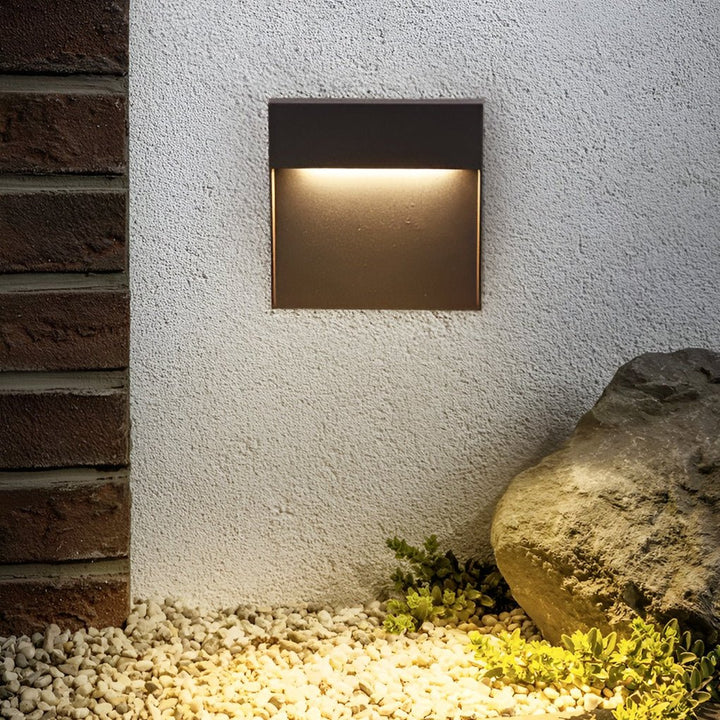 Minimalist Square Waterproof Stair Lights Step Lights Outdoor Wall Lights Stairway Sconces | Kalsten