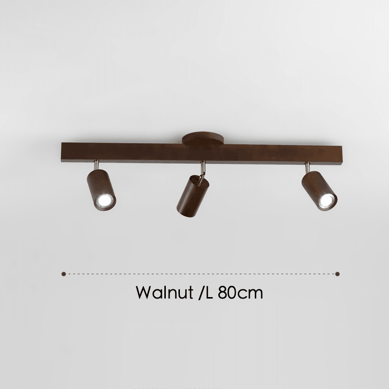 Wooden Ceiling Lamp Adjustable with Warm Light and Minimalist Design | Kalsten