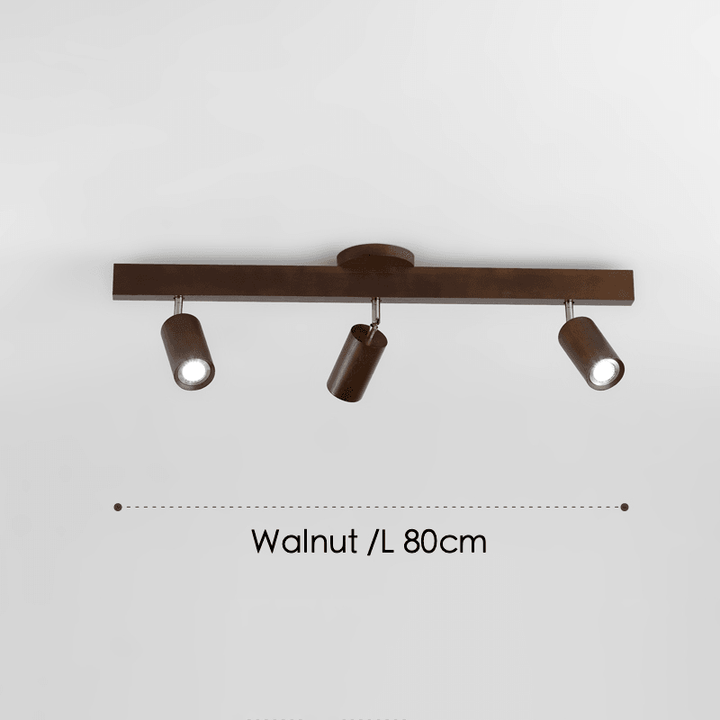 Wooden Ceiling Lamp Adjustable with Warm Light and Minimalist Design | Kalsten