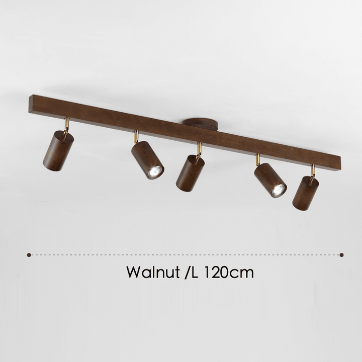 Wooden Ceiling Lamp Adjustable with Warm Light and Minimalist Design | Kalsten