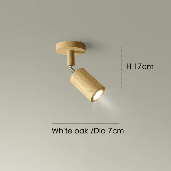 Wooden Ceiling Lamp Adjustable with Warm Light and Minimalist Design | Kalsten