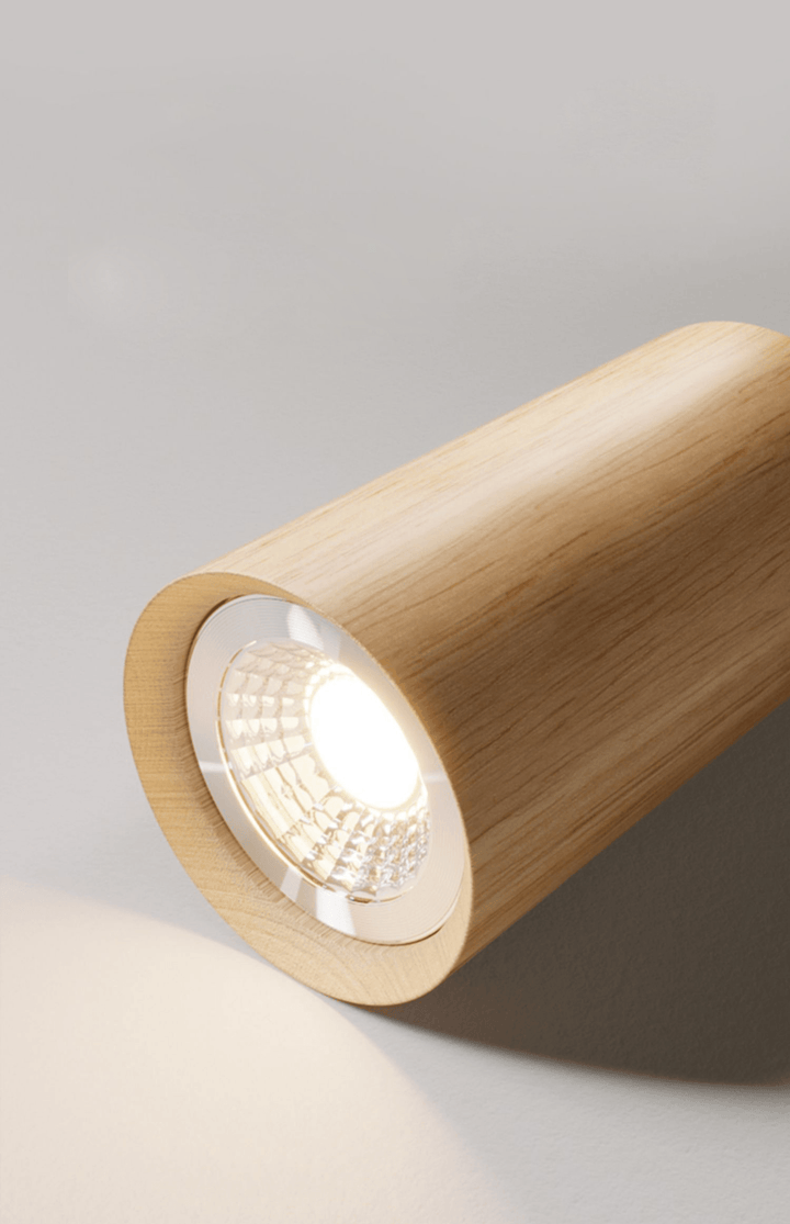 Wooden Ceiling Lamp Adjustable with Warm Light and Minimalist Design | Kalsten