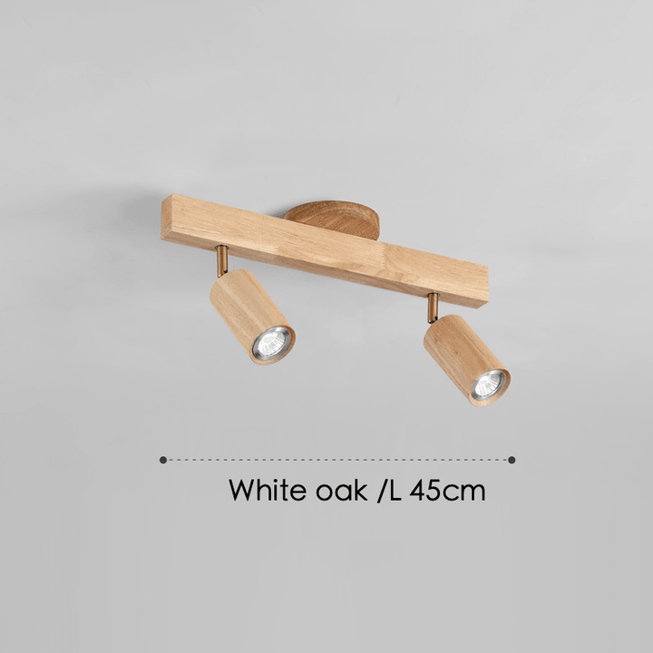 Wooden Ceiling Lamp Adjustable with Warm Light and Minimalist Design | Kalsten