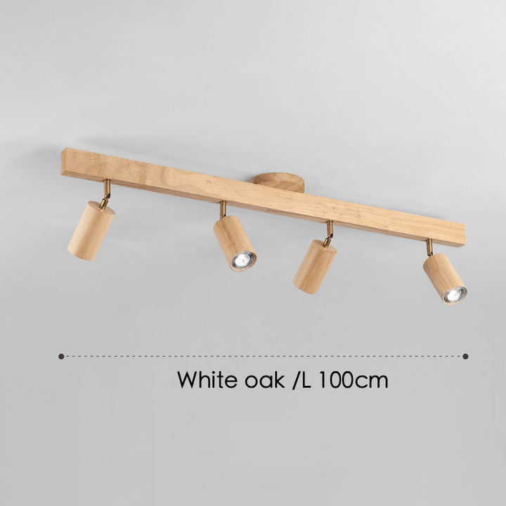 Wooden Ceiling Lamp Adjustable with Warm Light and Minimalist Design | Kalsten