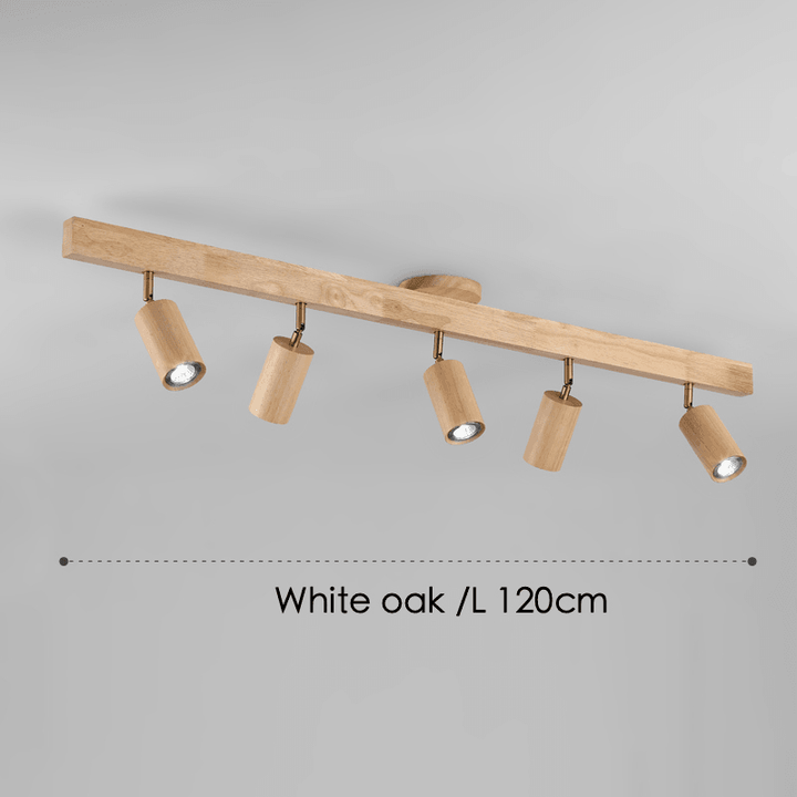 Wooden Ceiling Lamp Adjustable with Warm Light and Minimalist Design | Kalsten