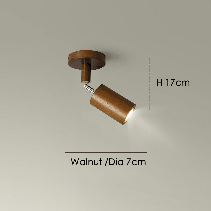 Wooden Ceiling Lamp Adjustable with Warm Light and Minimalist Design | Kalsten