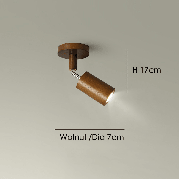 Wooden Ceiling Lamp Adjustable with Warm Light and Minimalist Design | Kalsten