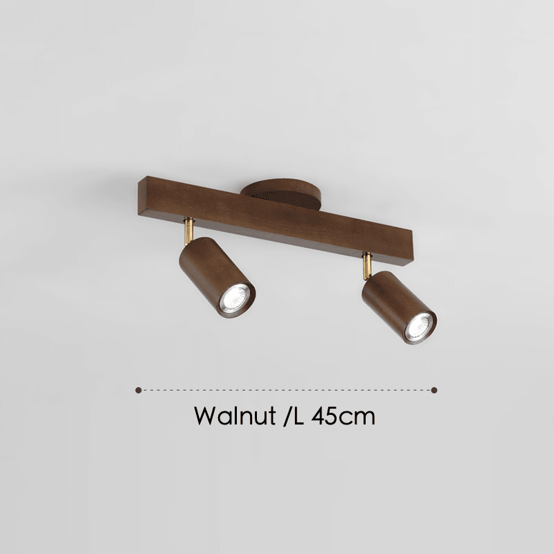 Wooden Ceiling Lamp Adjustable with Warm Light and Minimalist Design | Kalsten