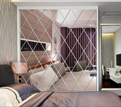 Skanto | MirraShape 3D Mirror Triangles – Transform Your Walls with Modern Depth and Shine