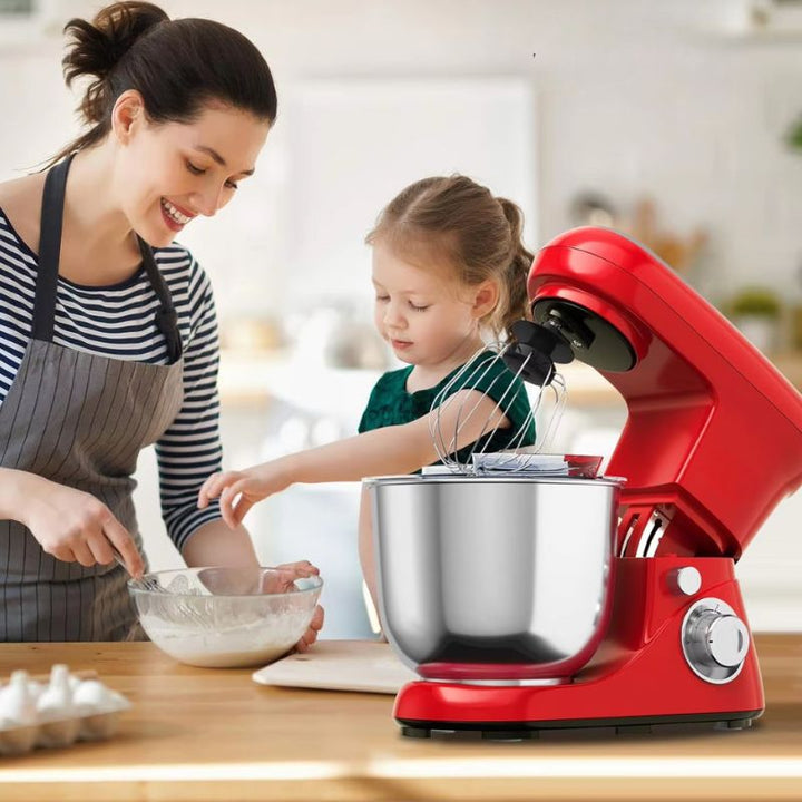 Kalsten | Powerful 6-Speed Stand Mixer with 5.3Qt Stainless Steel Bowl and Versatile Attachments