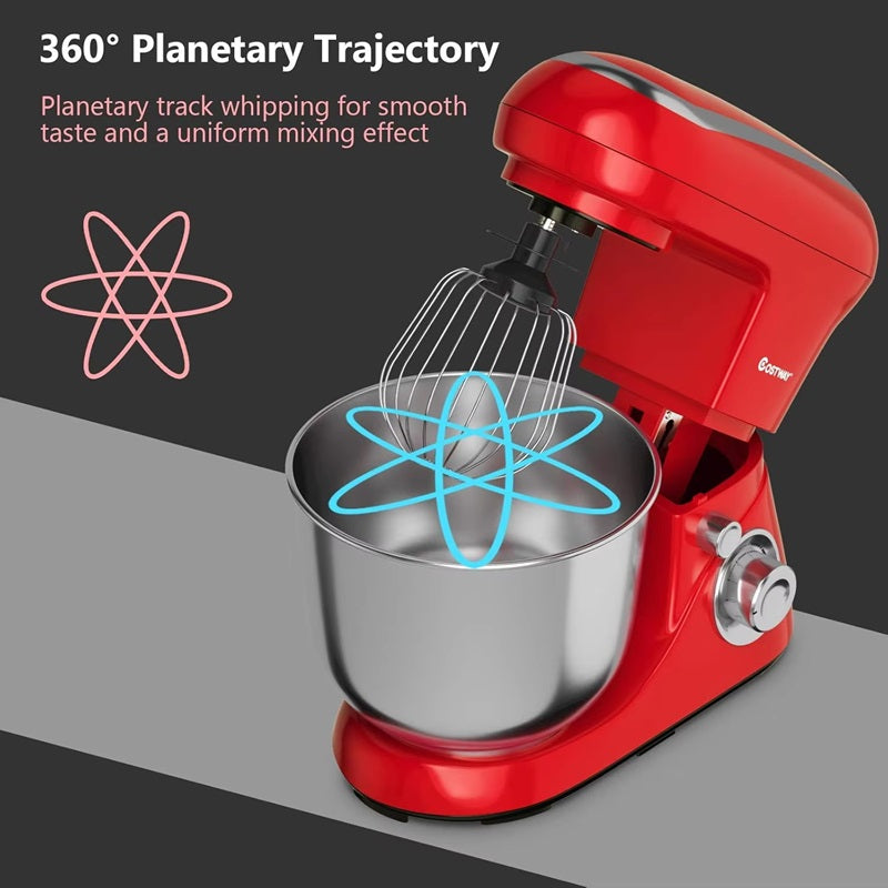 Kalsten | Powerful 6-Speed Stand Mixer with 5.3Qt Stainless Steel Bowl and Versatile Attachments