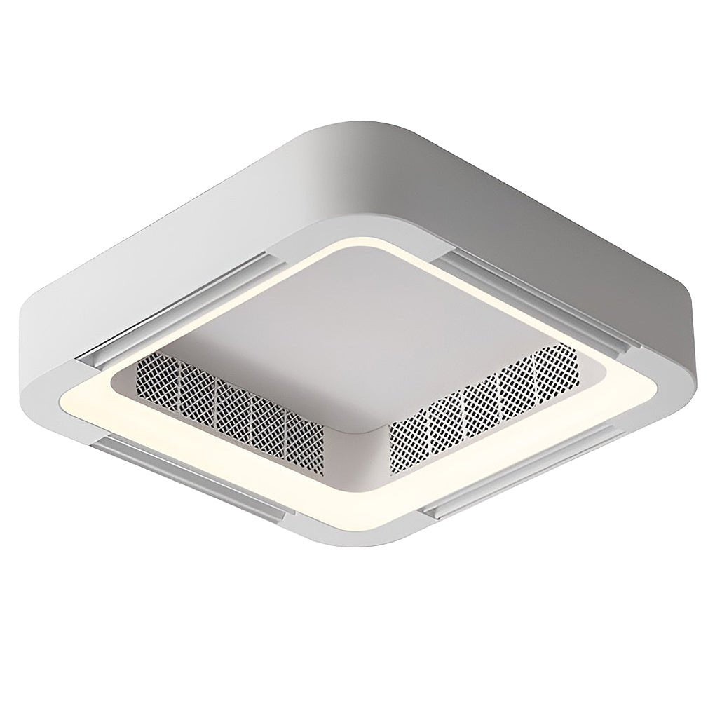 Skanto | Modern bladeless ceiling fan with LED lighting and chandelier