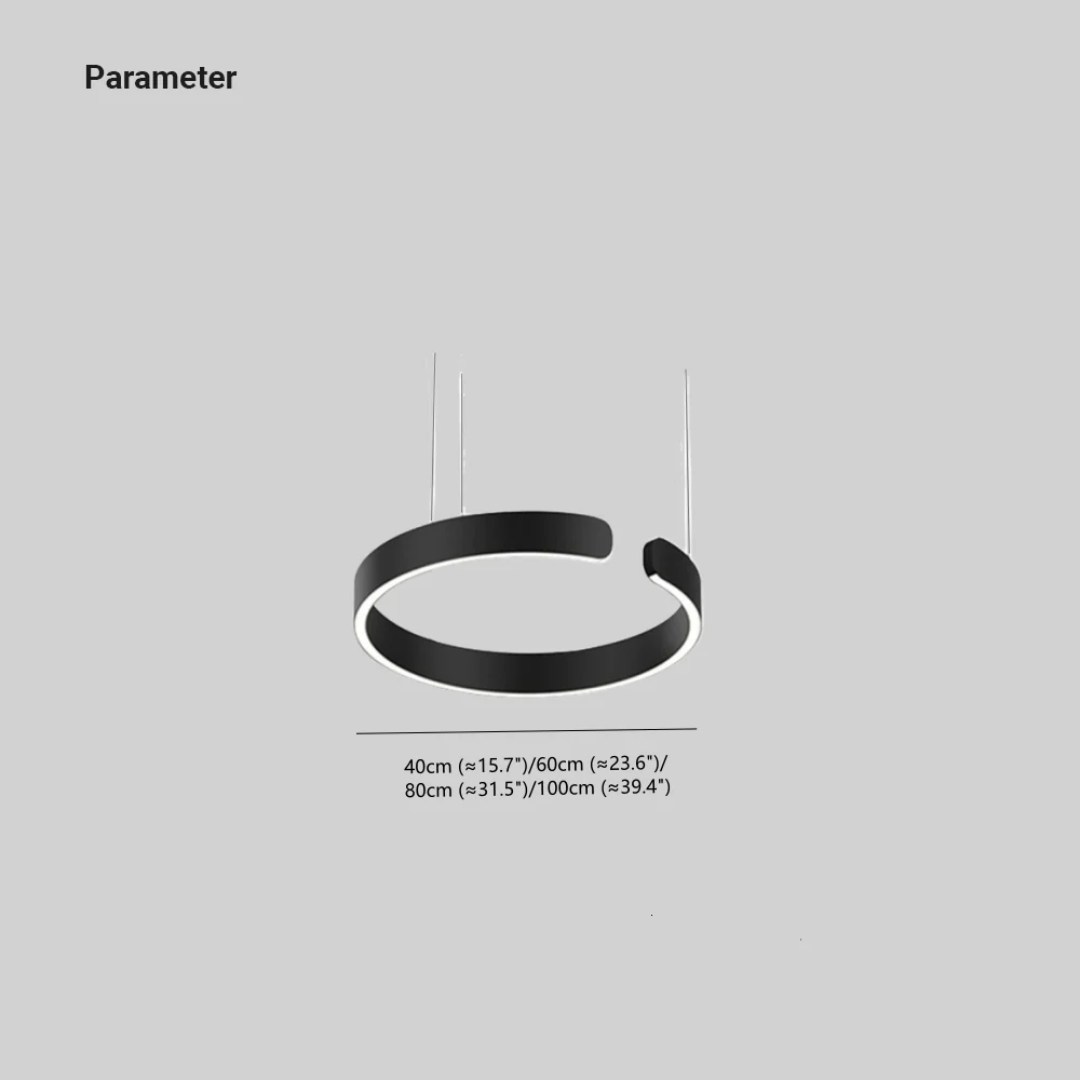 Modern Circle LED Pendant Lamp - HaloRing