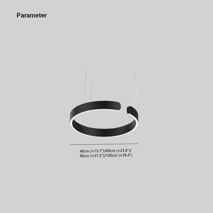 Modern Circle LED Pendant Lamp - HaloRing