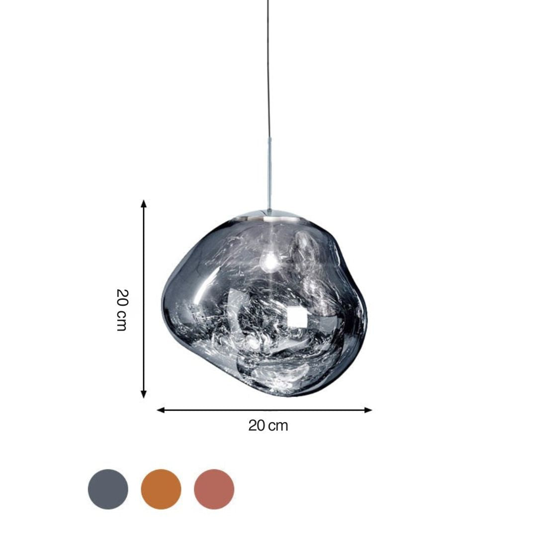 Kalsten | Modern Glass Ceiling Light - LunaLux