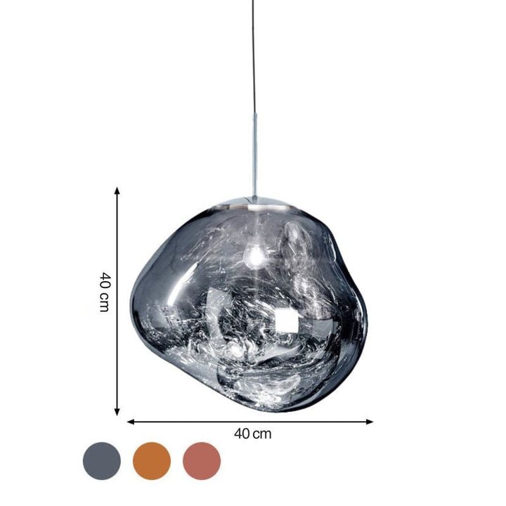 Kalsten | Modern Glass Ceiling Light - LunaLux