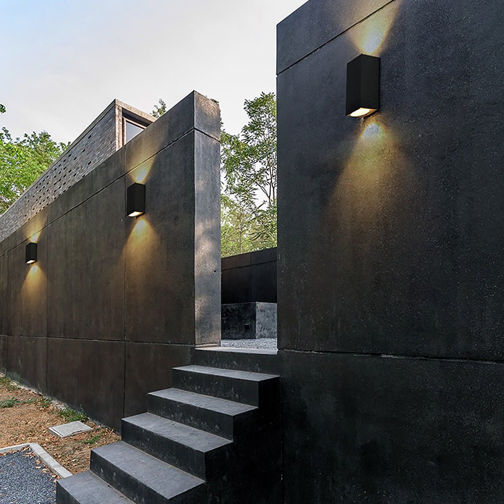 Modern Square Design Outdoor Waterproof Wall Light for Villa Courtyard Balcony | Kalsten
