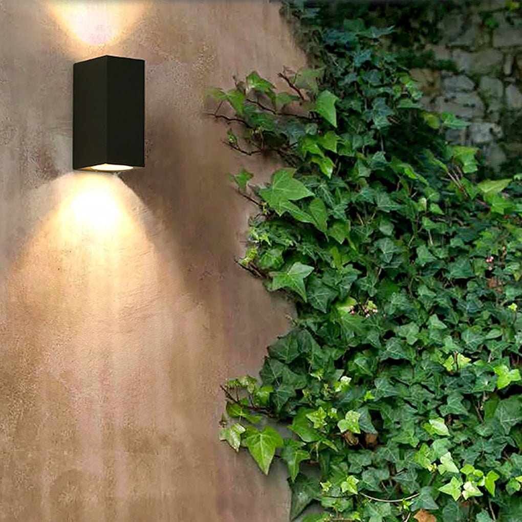 Modern Square Design Outdoor Waterproof Wall Light for Villa Courtyard Balcony | Kalsten