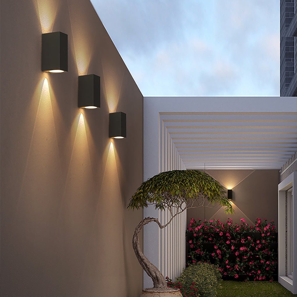 Modern Square Design Outdoor Waterproof Wall Light for Villa Courtyard Balcony | Kalsten