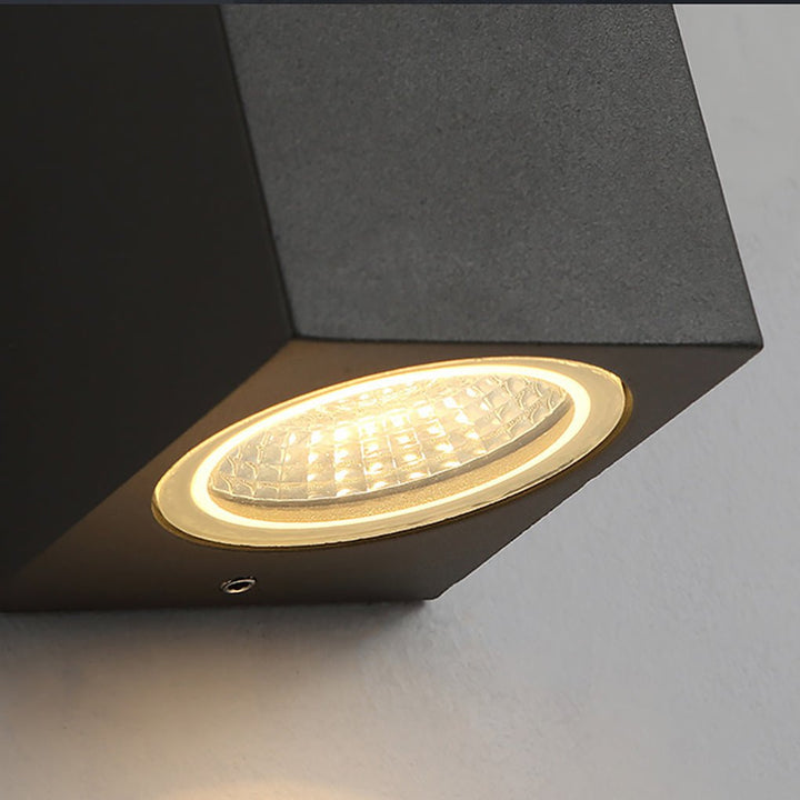 Modern Square Design Outdoor Waterproof Wall Light for Villa Courtyard Balcony | Kalsten