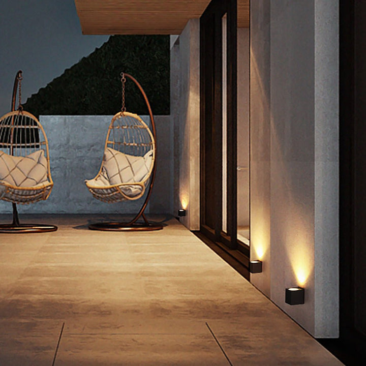 Modern Square Design Outdoor Waterproof Wall Light for Villa Courtyard Balcony | Kalsten