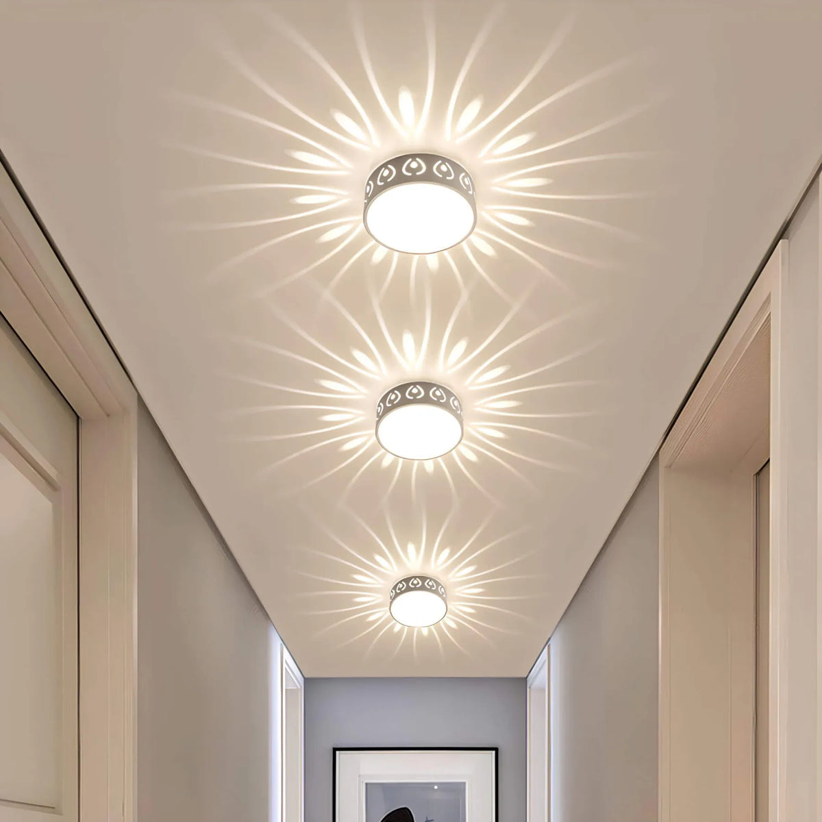 Elegant Hallway Ceiling Light – Warm or Cold White | Brehn