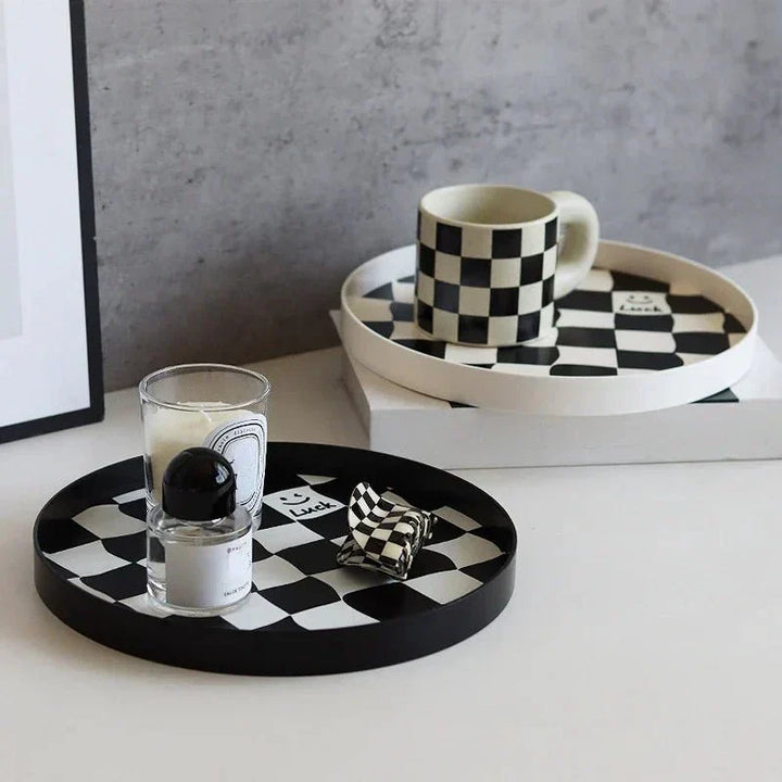 Kalsten | Monochrome Chessboard Storage Tray