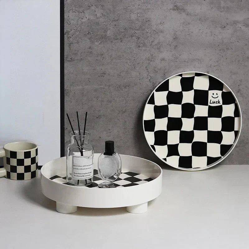 Kalsten | Monochrome Chessboard Storage Tray