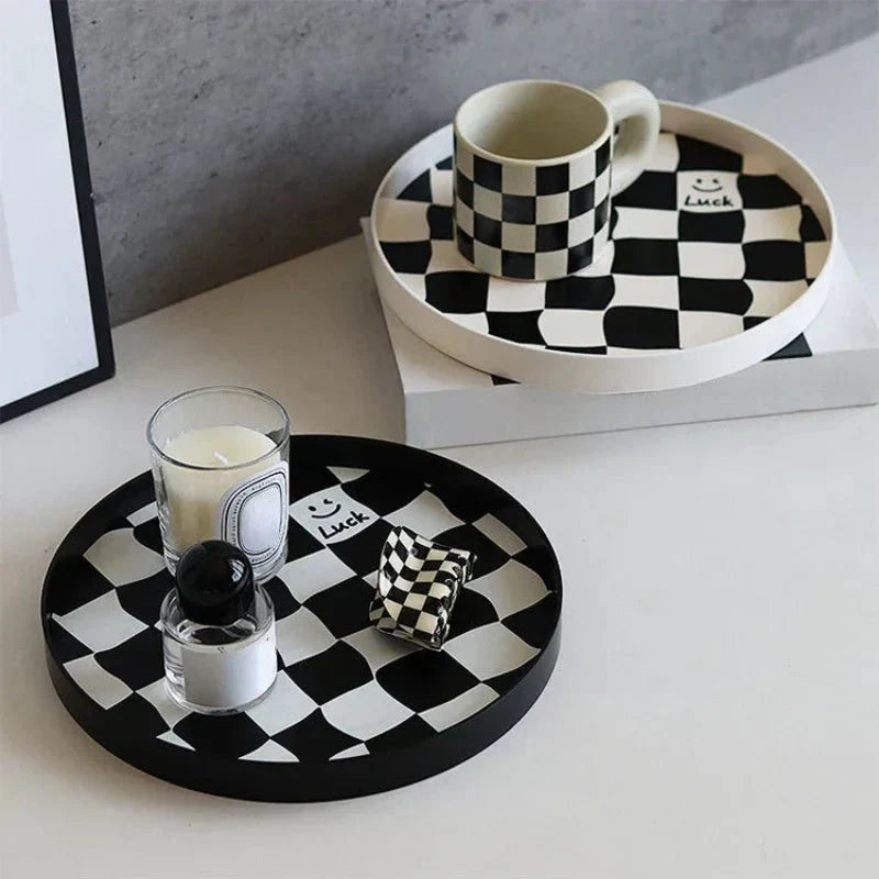 Kalsten | Monochrome Chessboard Storage Tray