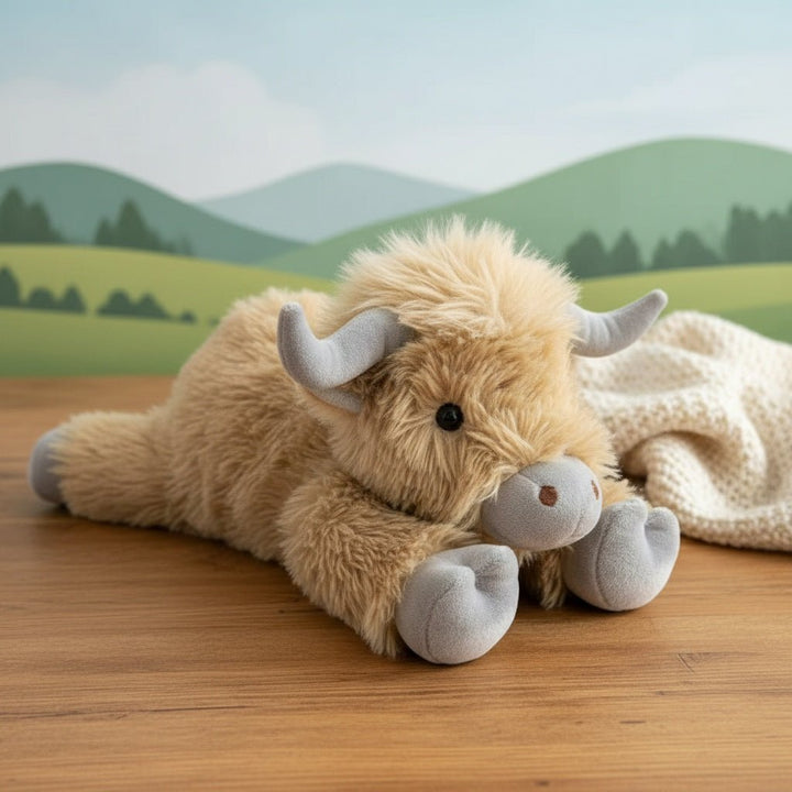 Kalsten | MOOLETTE – Lovable Highland Cow Plush with Cozy, Huggable Design