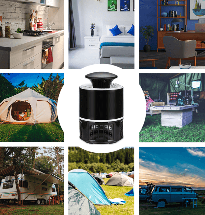 Kalsten | Ultra LED Mosquito Killer Lamp – Silent Insect Trap with UV Light & USB Charging for Indoor Use