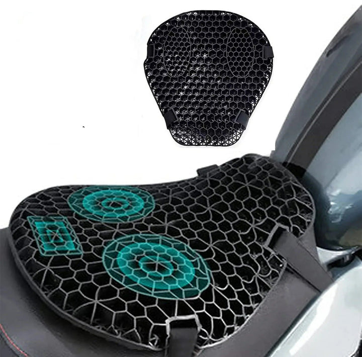 Kalsten | HoneyRide – 3D Honeycomb Shock-Relief Motorcycle Seat Cushion