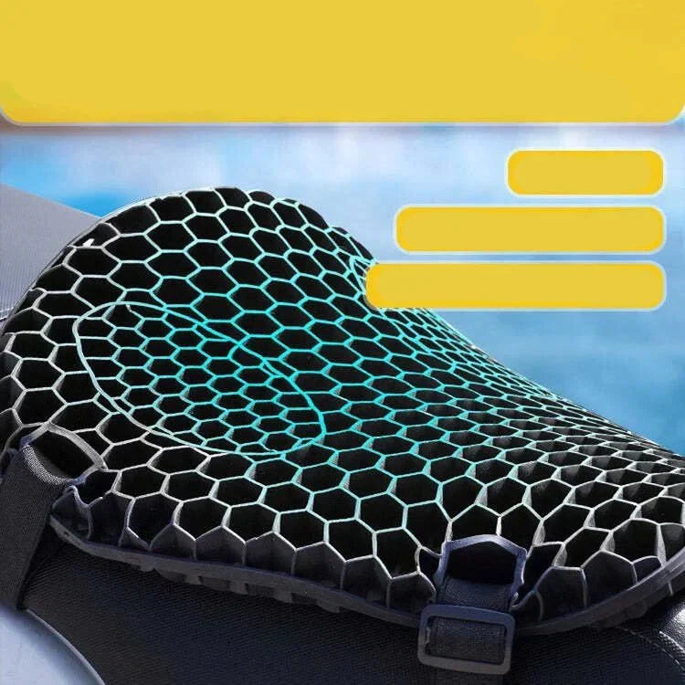 Kalsten | HoneyRide – 3D Honeycomb Shock-Relief Motorcycle Seat Cushion