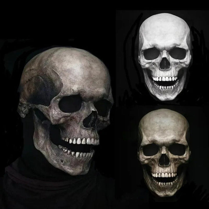 Kalsten | Skull Mask Movable Jaw Realistic Latex Full Head Costume