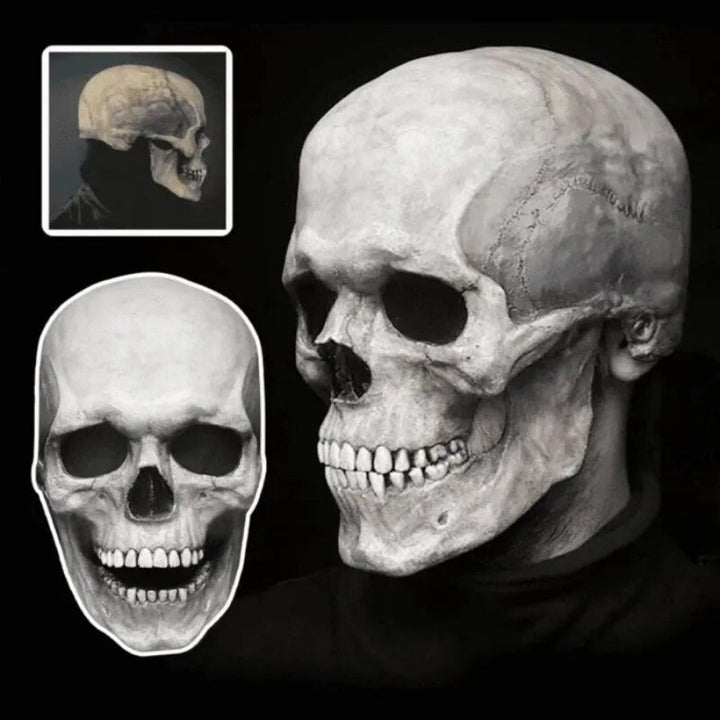 Kalsten | Skull Mask Movable Jaw Realistic Latex Full Head Costume